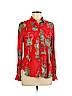 Maeve by Anthropologie 100% Rayon Red Long Sleeve Button-Down Shirt Size 6 - photo 1