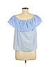Lucky Brand 100% Cotton Blue Short Sleeve Top Size M - photo 2