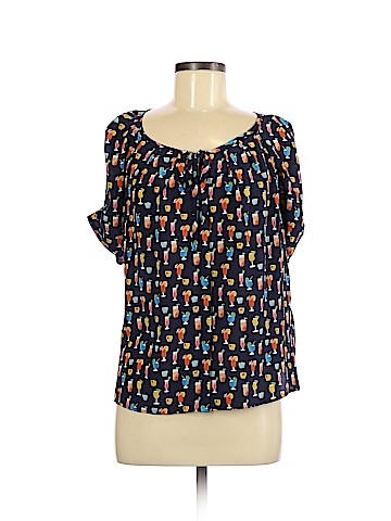 Joie Short Sleeve Silk Top (view 1)