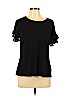 Apt. 9 Black Short Sleeve Top Size L - photo 1