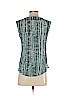 Halogen 100% Polyester Teal Sleeveless Blouse Size XS - photo 2