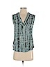 Halogen 100% Polyester Teal Sleeveless Blouse Size XS - photo 1