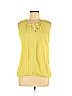 Ann Taylor LOFT 100% Polyester Yellow Sleeveless Blouse Size M - photo 1