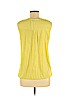 Ann Taylor LOFT 100% Polyester Yellow Sleeveless Blouse Size M - photo 2