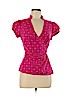 Express 100% Cotton Pink Short Sleeve Blouse Size M - photo 1