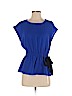 Pleione Blue Short Sleeve Blouse Size S (petite) - photo 1