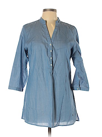 Assorted Brands 3/4 Sleeve Button-Down Shirt (view 1)