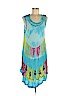 India Boutique 100% Rayon Blue Casual Dress One size - photo 1