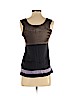 Kensie 100% Silk Black Sleeveless Silk Top Size 4 - photo 2