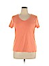 Talbots 100% Cotton Orange Short Sleeve T-Shirt Size XL - photo 1