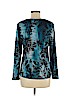 Chico's 100% Rayon Blue Long Sleeve T-Shirt Size Med Petite (1) - photo 2