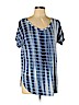 Lucy & Laurel Blue Short Sleeve T-Shirt Size L - photo 1