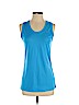 Nike 100% Polyester Blue Active Tank Size S - photo 1
