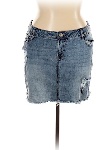 Maurices Denim Skirt (view 1)