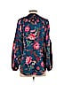 Ann Taylor LOFT 100% Polyester Blue Long Sleeve Blouse Size XS - photo 2