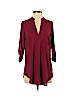 Lush 100% Polyester Red 3/4 Sleeve Blouse Size XS - photo 1