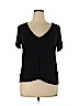 wonderly Black Short Sleeve Top Size XL - photo 1