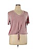 wonderly Pink Short Sleeve Top Size XL - photo 1