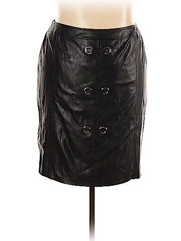 BASLER PLUS Faux Leather Skirt (view 1)