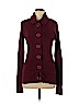 H&M L.O.G.G. 100% Cotton Burgundy Cardigan Size M - photo 1