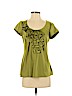 Sunny Leigh 100% Polyester Green Short Sleeve Blouse Size S - photo 1