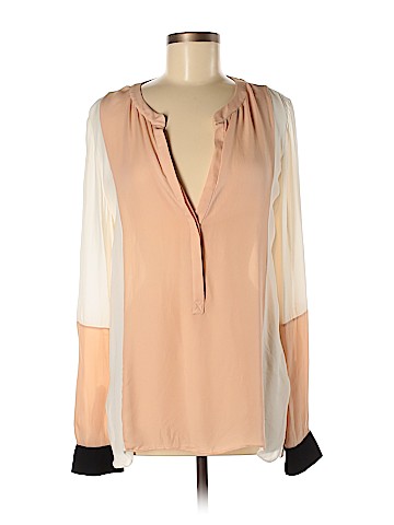 A.L.C. Long Sleeve Silk Top (view 1)