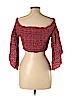 Xhilaration 100% Rayon Red 3/4 Sleeve Blouse Size L - photo 2