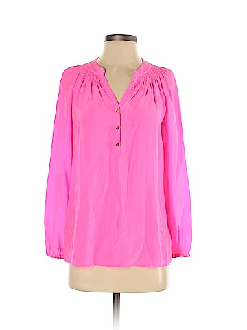 Lilly Pulitzer Long Sleeve Silk Top (view 1)