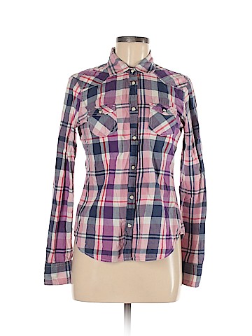 American Eagle Outfitters Long Sleeve Button-Down Shirt (view 1)