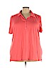 Lane Bryant Pink Short Sleeve Polo Size 26 - photo 1