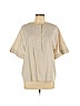 Piazza Sempione Tan Short Sleeve Blouse Size EU (IT) 48 / US 12 - photo 1