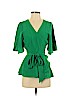 Ann Taylor LOFT Green Short Sleeve Blouse Size S - photo 1