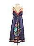 VOOM by Joy Han 100% Polyester Blue Casual Dress Size S - photo 1