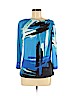 St. John Blue 3/4 Sleeve Top Size M - photo 1