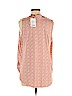 Left Coast by Dolan 100% Polyester Orange Sleeveless Blouse Size M - photo 2