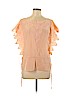 Yoana Baraschi Pink Short Sleeve Silk Top Size M - photo 1