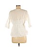 Old Navy 100% Cotton White 3/4 Sleeve Blouse Size M - photo 2