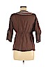 Old Navy 100% Cotton Brown 3/4 Sleeve Blouse Size M - photo 2