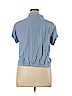 No Boundaries 100% Rayon Blue Short Sleeve Blouse Size XL - photo 2