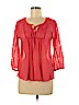 Jessica Simpson 100% Polyester Red Long Sleeve Blouse Size M - photo 1