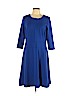 Lands' End Blue Casual Dress Size L - photo 1