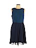Ann Taylor LOFT 100% Polyester Teal Casual Dress Size 10 - photo 1