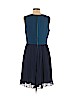 Ann Taylor LOFT 100% Polyester Teal Casual Dress Size 10 - photo 2