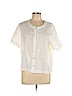 Orvis 100% Linen White Short Sleeve Blouse Size L - photo 1