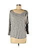 Ann Taylor LOFT 100% Rayon Gray 3/4 Sleeve Top Size M - photo 1