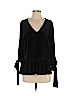 Halogen Black Long Sleeve Top Size S (petite) - photo 1