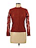 Assorted Brands 100% Polyester Orange Long Sleeve Blouse Size M - photo 1