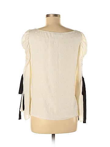 Club Monaco Long Sleeve Silk Top (view 2)