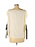 Club Monaco Ivory Long Sleeve Silk Top Size M - photo 2