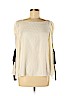 Club Monaco Ivory Long Sleeve Silk Top Size M - photo 1